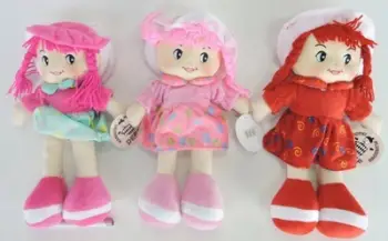 Kukull pelushi Deef Soft Doll 03892, e butë, për fëmijë, shumëngjyrëshe