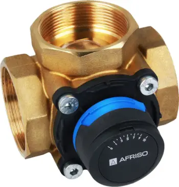 Valvul përzierëse 3-drejtimëshe Afriso ARV 387 ProClick, Rp2", bronz