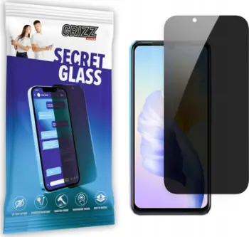 Xham mbrojtës privat Grizz SecretGlass për Vivo V23e 5G, mbrojtje privatësie, prerje precize, transparent