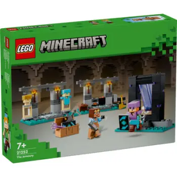 Set LEGO Minecraft The Armory 21252, 203 pjesë, për fëmijë 7+