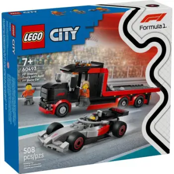 Set lodrash LEGO City 60493 F1 Display Truck with Audi F1 Race Car, 508 pjesë, mbi 7 vjeç, shumëngjyrësh