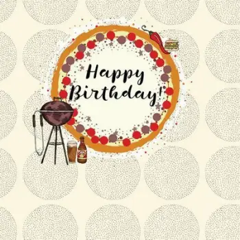 Kartolinë urimi Clear Creations CL0212, katrore, me zarf, Birthday Grill