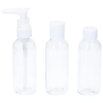 Set shishe udhëtimi Dunlop Travel, 3 copë, 80 ml, transparente