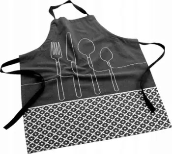Përparëse kuzhine Cuisiline, pambuk i ricikluar, 84 cm, antracit