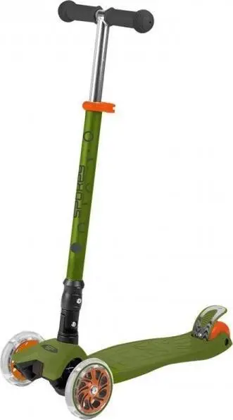 Trotinet balancues Spokey Plier Jr 940878, me LED, i palosshëm, jeshil