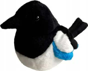 Lodër pelushi Beppe Eurasian Magpie 13959, 13cm, bardh e zi