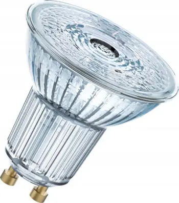 Llambë LED OSRAM GU10 PAR16, 4.5W 50W ekuivalente, dritë e ngrohtë, transparente