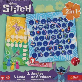 Lojë tavoline Trefl 2 in 1 Game Box Disney Lilo &amp; Stitch, 2 4 lojtarë, 4+