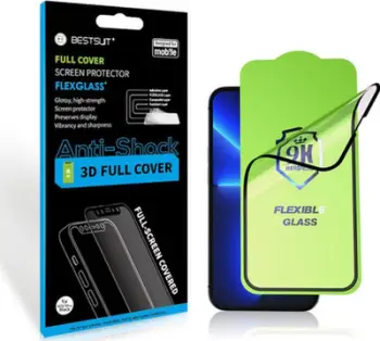 Xham mbrojtës Bestsuit Hybrid Glass 5D për Samsung Galaxy S23 FE, full glue, transparent