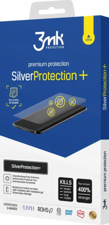 Folie mbrojtëse 3MK Silver Protect Plus për Xiaomi 14, antibakteriale, vetë-rigjeneruese, transparente