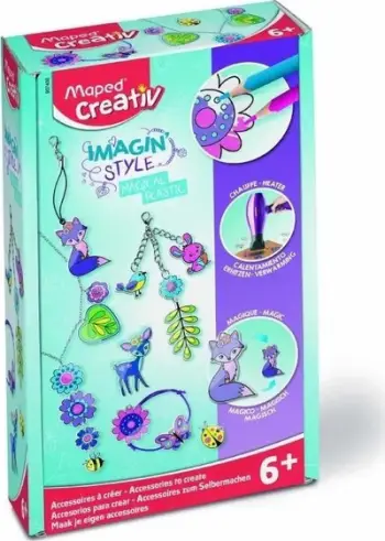 Set kreativ Maped Creativ Imagin Style Magical Plastic Kit, 12 lapsa, për fëmijë 6+