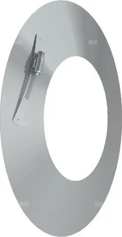 Flanxhë oxhaku Jeremias Twin, inox, 80/125mm, me shkëlqim