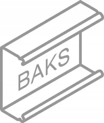 Bush kompensimi BAKS NSK240H38, 1.0 mm, gri