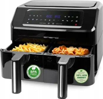 Fritezë ajri Emerio AF-130376.1, 2400W, 7.2L Dual Cook, e zezë
