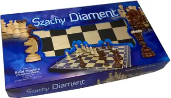 Set shahu Magiera Chess Diamond, 43x43cm, dru, kafe