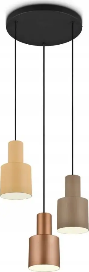 Llambadar varës Trio Lighting Agudo, 3 spote, bazë rrethore, shumëngjyrësh