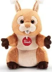 Kukull dore Trudi Squirrel, lodër pellushi, për fëmijë 1+
