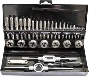 Set matrica dhe çekiça fileti Rockforce M032-1, 32 copë, metrik, kuti metalike e zezë