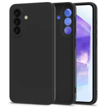 Këllëf telefoni Tech-Protect Icon për Samsung Galaxy A56 5G, silikon, i zi