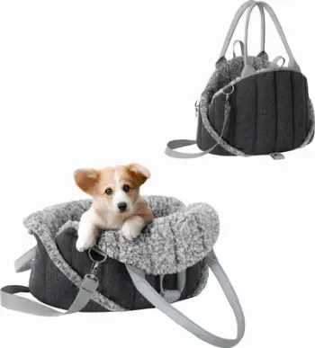 Transportues për qen ose mace Smoothy Small Sea Shell Inari 3in1, 38x24x28 cm, gri