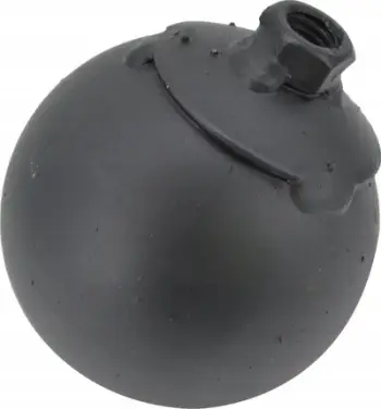 Top pastrimi oxhaku Geko, 70mm, 0.9kg, me filetë M12, i zi