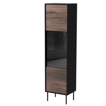 Vitrinë Cortina Display Cabinet, 53x40x182 cm, ngjyrë e zezë