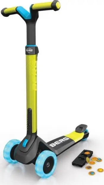 Trotinet për fëmijë Berg Nexo Lights Magnet Deck, 3 rrota, drita LED, lime