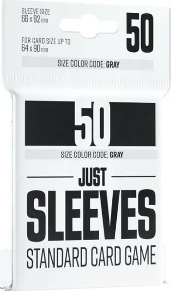 Mbështjellëse letra loje Just Sleeves Standard, 50 copë, e zezë