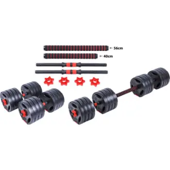 Set hantelash hibrid Pure2Improve, 40kg, i zi