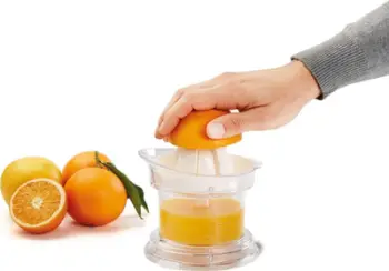 Shtrydhëse agrumesh Metaltex Citrus+, 300 ml, manuale, transparente e bardhë