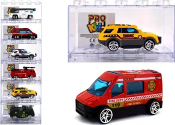 Lodër makinë Pro Kids Car 1:55, në kuti bllok, modele të përziera, shumëngjyrëshe