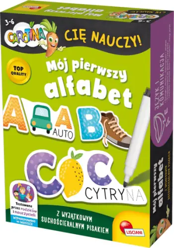 Set edukativ Lisciani Carotina Will Teach You My First Alphabet, për fëmijë 3+, shumëngjyrësh