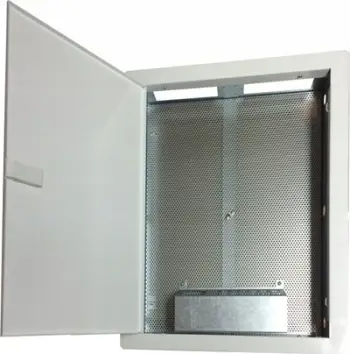 Kabinet lokal multimedia Alantec FOOM-I-500-P, 500x350x90mm, i varrosur në mur, derë e perforuar, i bardhë
