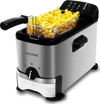 Fritezë elektrike Cecotec CleanFry 3000 ProFilter, 3L, 2000W, inox