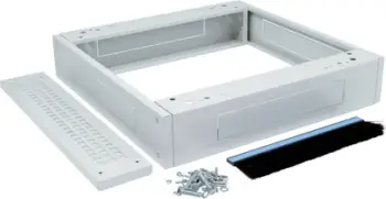 Bazë kabinete rrjeti Triton TR-B-600-800, 600 x 800 mm, lartësi 120 mm, gri e hapur
