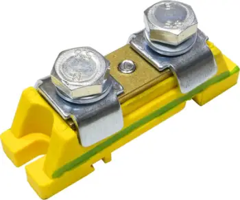 Klemë lidhëse Finestra24 Z-0001/A, 2x35mm², për shinë DIN, verdhë‑jeshile