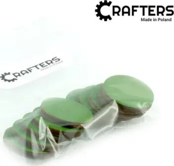 Shenjues druri Crafters, 3 mm, 10 copë, jeshile