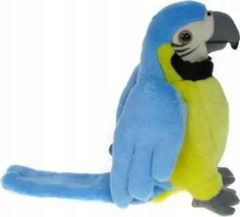 Lodër pelushi Dubi Blue Parrot, 25cm, blu