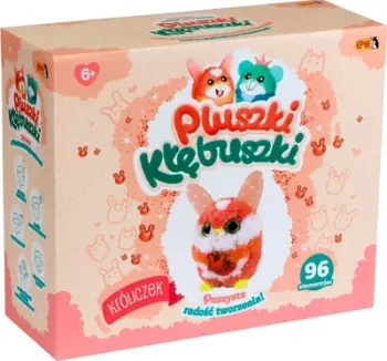 Set kreativ pelushi Epee Pluszki Kłębuszki Bunny, 96 pjesë, shumëngjyrëshe