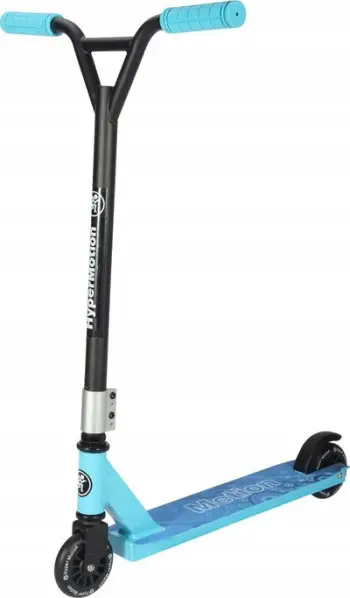 Trotinet stunt HyperMotion Evo X4, rrota PU 100 mm, deri 100 kg, blu