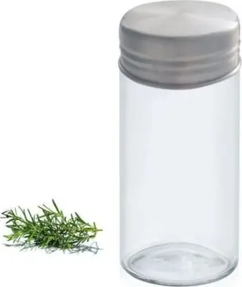 Kavanoz për erëza Küchenprofi, qelq dhe inoks, 4 x 9.3 cm, transparent