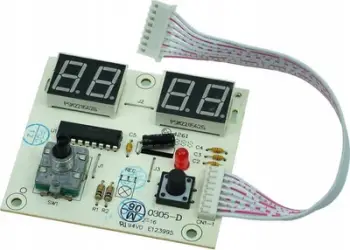 Pllakë elektronike display GEKO G80412 PCB2, me ekran dixhital, për sobë me gaz, e bardhë