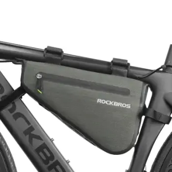 Çantë kornize biçiklete Rockbros AS-017, 5L, e papërshkueshme nga uji, jeshile e errët