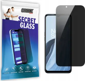 Xham mbrojtës privat OnePlus Nord N300 Grizz SecretGlass, ekran i plotë, i zi