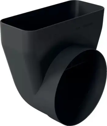 Adapter aspiratori Siemens HZ9VDSI1, nga i sheshtë në i rrumbullakët, dalje 150mm, i bardhë