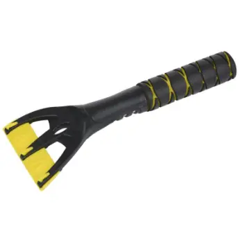Gërvishtëse akulli Dunlop, 29cm, dorezë EVA, zi e verdhë