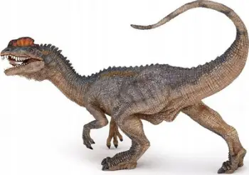 Figurinë dinosauri Papo Dilophosaurus, e punuar me dorë, koleksionare, shumëngjyrëshe