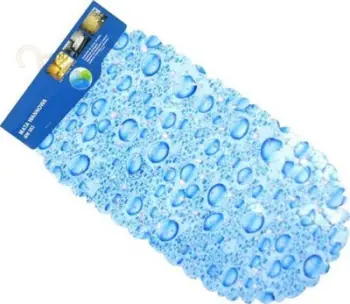 Tapet dushi Feniks Drops 32684, antirrëshqitës, 67 x 34 cm, blu