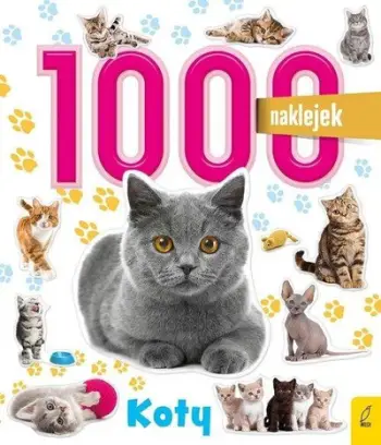 Libër me ngjitëse 1000 Stickers Cats, 1000 ngjitëse, për fëmijë, shumëngjyrësh