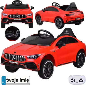 Makina elektrike për fëmijë Mercedes AMG CLA 45s PA0307, efekt lëkundjeje, me bateri, e kuqe